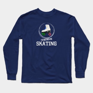 Retro Rollerskater Skater Long Sleeve T-Shirt